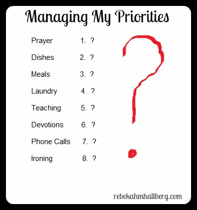 priorities