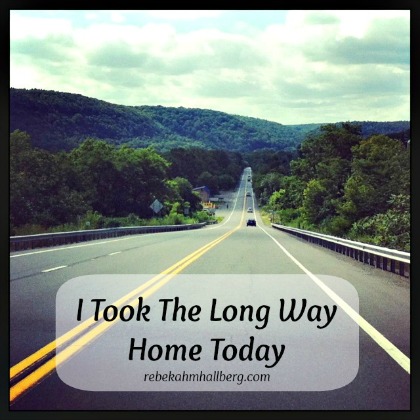 I Took the Long Way Home Today 2