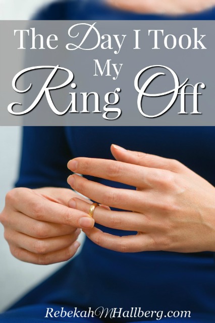 The Day I Took My Ring Off