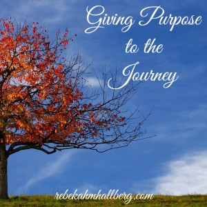 Giving Purpose to the Journey || rebekahmhallberg.com
