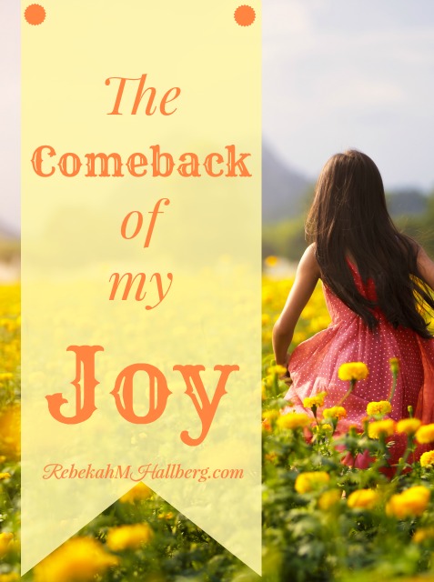 The Comeback of my Joy - how God restored my joy || RebekahMHallberg.com