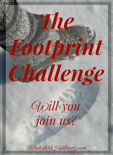 The Footprint Challenge - what my footprints reminded me about life. Will you join us?