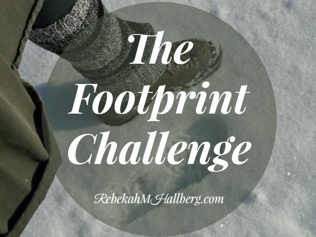 The Footprint Challenge - what my footprints reminded me about life. Will you join us?