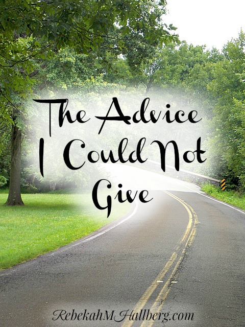 The Advice I Could Not Give - how three small words are changing my life