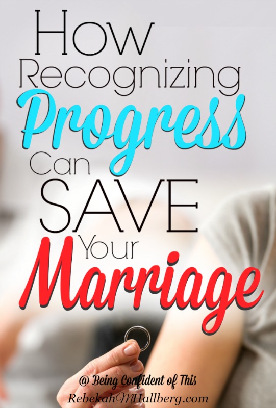 Conflict may be unavoidable in marriage, but you can look at the progress you've made within your relationship. It just might save your marriage!