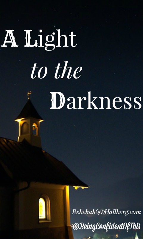 Have you ever seen something in a new and different way, even though you've seen it many times? I'm sharing about how our lives can be light in the darkness.