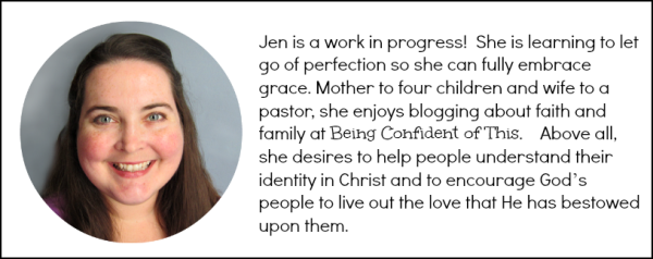 Jen Stults @Being Confident of This