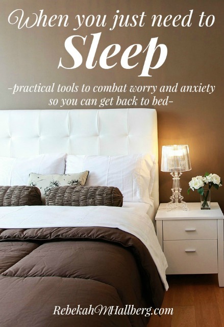 Sleep can be tough after trauma, especially in marriage. These practical tools will help combat worry and anxiety because we all need to sleep.